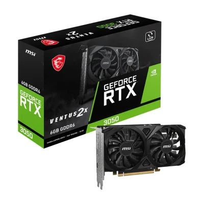 Видеокарта MSI GeForce RTX 3050 Ventus 2X E 6 ГБ GDDR6